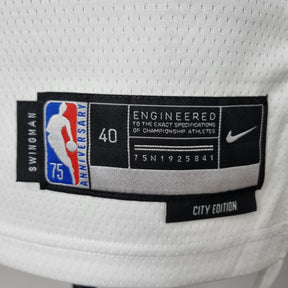Camisa NBA NY Knicks #17 Lin - 75° Aniversário White